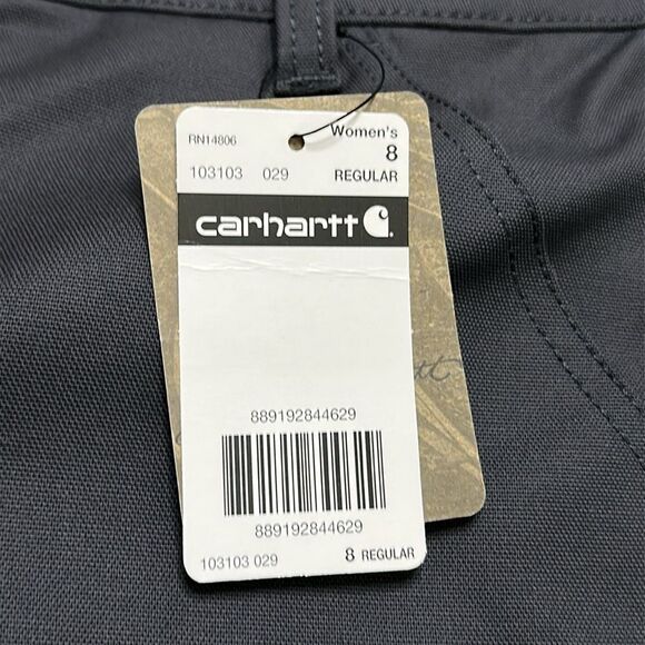 Carhartt Mid Rise‎ Regular Fit Gray Work Casual Shorts Size 8 - Picture 11 of 12